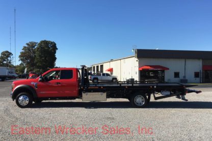2017 Ford F550 Extended Cab Tow Truck For Sale - Jerr Dan Flatbed Car Carrier.