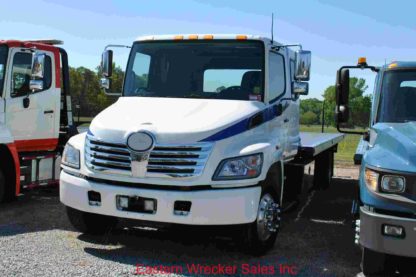 2010 Hino 258 Extended Cab, air brake, air ride, with 21ft Jerr-Dan SRR6T-WLP Steel Carrier, Stock #Z2470