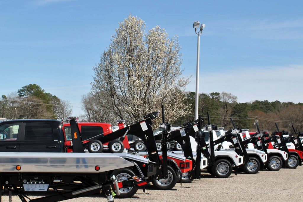 Row of Wreckers and Carriers