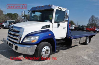 2013 Hino 258, J08E-TV Turbodiesel, air ride, air brake, Allison automatic, with 21ft Century Steel Carrier, Stock Number U1179A