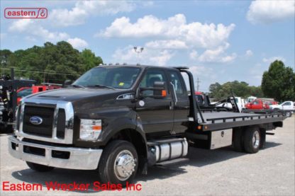 2017 Ford F650 Extended Cab, 6.7L Turbodiesel, Automatic, 21.5ft Chevron Steel Carrier, Stock Number U2739