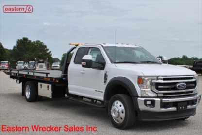 2020 Ford F550 Extended Cab, Lariat, Powerstroke Turbodiesel, Automatic, 20ft Jerr-Dan SRR6T-WLP Low Profile Steel Carrier, IRL Wheel Lift, Stock Number F2119