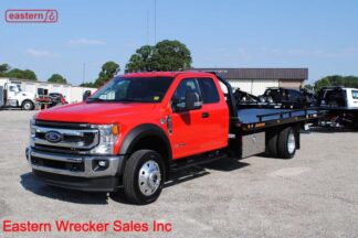 2022 Ford F550 Extended Cab, 4x4, 6.7L Powerstroke, Automatic, 20ft Jerr-Dan Steel Carrier, Stock Number F1175