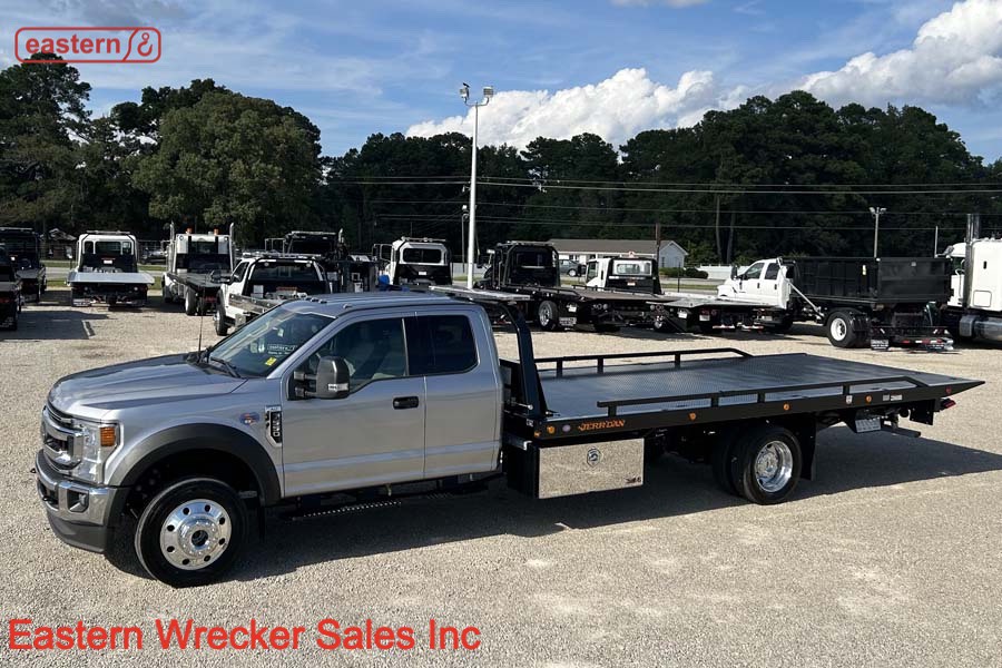 2022 Ford F550 Ext Cab 4x4 with 20ft Jerr-Dan SRR6T-WLP Steel Carrier ...