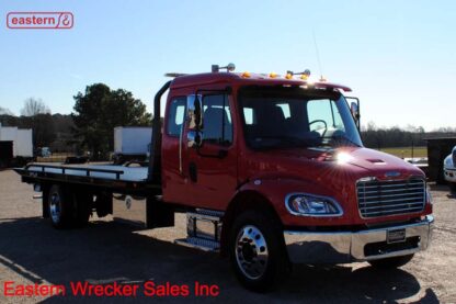 2024 Freightliner Extended Cab M2 106, 6.7L Cummins, Allison Automatic, Air Ride, Air Brake, 22ft Jerr-Dan Steel Carrier, Stock Number F8186