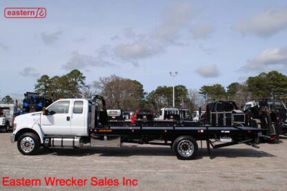 2024 Ford F750 Ext Cab, 6.7L 300hp, Automatic, Air Brakes, Spring Ride, 26000GVWR, 22ft Jerr-Dan SRR6T-WLP Steel Carrier, Stock Number F0999