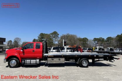 2022 Ford F650 Extended Cab, 6.7L Powerstroke Turbodiesel, Automatic, Air Brake, Rear Air Suspension, 22ft Jerr-Dan Steel Carrier, Stock Number U5020