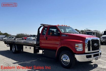 2022 Ford F650 Extended Cab, 6.7L Powerstroke Turbodiesel, Automatic, Air Brake, Rear Air Suspension, 22ft Jerr-Dan Steel Carrier, Stock Number U5020